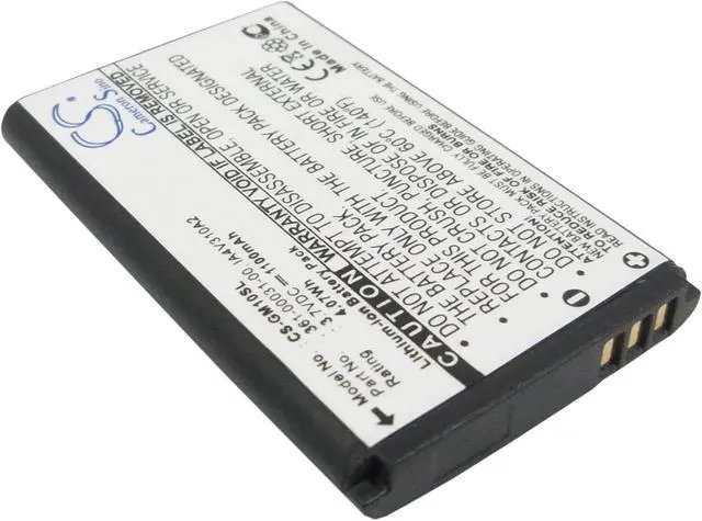 Alt view image 2 of 5 - Estry Battery Replacement for GPS Mobile 10x GPS10 GPS Mobile 10 010-10840-00 IA4V310A2 361-00030-00 361-00031-00