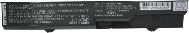 Alt view image 5 of 5 - Estry Battery Replacement for Compaq 421 326 325 321 320 620 621 420 HSTNN-LB1A HSTNN-DB1A HSTNN-Q78C-4 587706-751 HSTNN-W79C-5 593572-001 587706-121 HSTNN-IB1A HSTNN-Q81C HSTNN-Q78C-3 BQ350AA