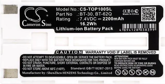 Alt view image 3 of 3 - Estry Battery Replacement for GPT-7502 FC-2500 FC100 LR8410 Field Controller FC100 SHC2500 Data Collector GTS-751 GPT-7501 GTS-750 GTS-900 GPT-9000 BT65Q BT-66Q BT66Q BT-30 BT-62Q