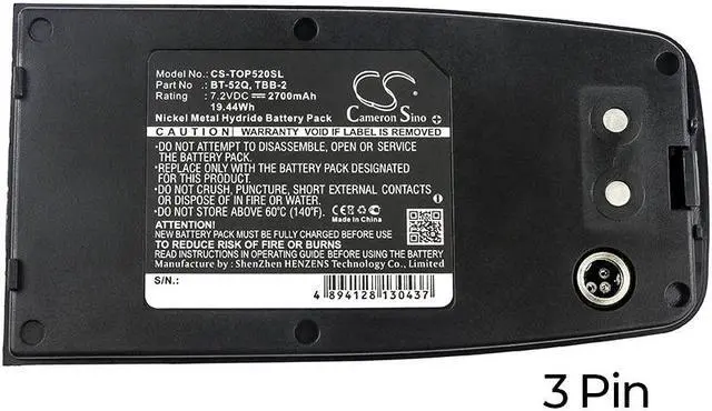 Alt view image 3 of 3 - Estry Battery Replacement for GTS-330 GTS-250 Series Total Station GPT-1003 GTS-332N GPT3000W GPT-102R GPT3200 GPT-1000 GTS230W GTS-210 BT-G1 BT-32Q TBB-2 BT-52Q TBB-2R BT-52QA 51730
