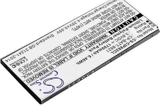 Alt view image 2 of 5 - Estry Battery Replacement for Wireless IP Phone 8821 CP-8821 CP-8821-EX-K9-BUN CP-8821-K9-BUN CP-BATT-8821 74-102376-01 GP-S10-374192-010H