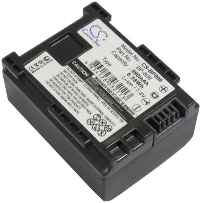 Alt view image 2 of 5 - Estry Battery Replacement for VIXIA HF200 VIXIA HF M32VIXIA HF S20 VIXIA HG21 VIXIA HF G10 VIXIA HF S100 FS400 VIXIA HFM40 VIXIA XA10 VIXIA HF21 VIXIA HF S200 VIXIA HF G30 2740B002 BP-808