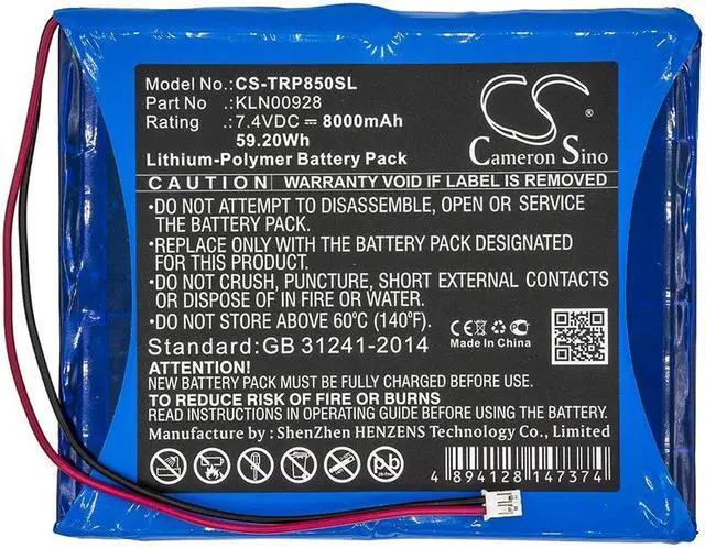 Alt view image 3 of 4 - Estry Battery Replacement for Trimble SPS852 Modular Receiver SPS855 Modular Receiver SPS851 Modular Receiver SPS850 Modular Receiver KLN00928