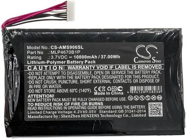 Alt view image 3 of 4 - Estry Battery Replacement for Autel Maxisys MS906TS MS906TS MS906BT MS906S Maxisys MS906BT MLP4670B1P
