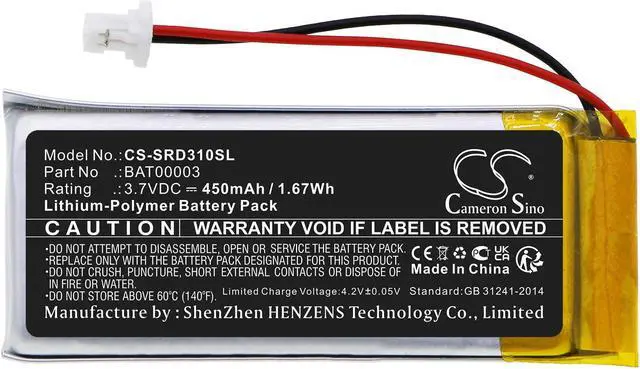 Alt view image 2 of 4 - Estry Battery Replacement for Cardo Scala Rider Q3 Q3 Q1 rider SOLO rider FM BAT00003