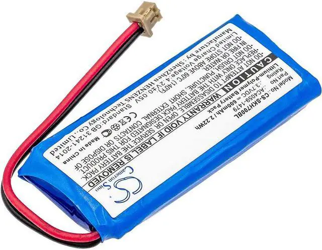 Alt view image 2 of 4 - Estry Battery Replacement for Socket Mobile CHS 7Qi CHS 7XRx CHS 7Xi CHS 7X CHS 7XiRx AC4059-1479
