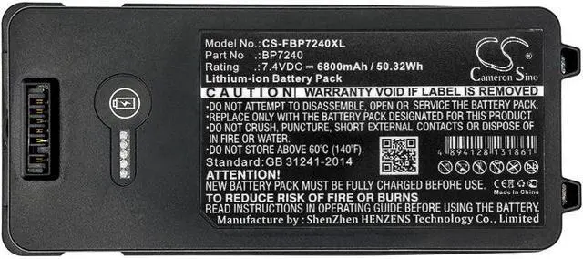 Alt view image 3 of 3 - Estry Battery Replacement for Fluke 753 754 VIP1 754 VIP2 754 BP7240