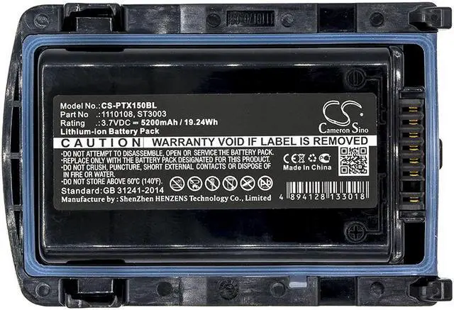 Alt view image 3 of 3 - Estry Battery Replacement for Zebra XT15 Omnii XT15 1110108-003 1110108-02 1110108 HXT15-Li
