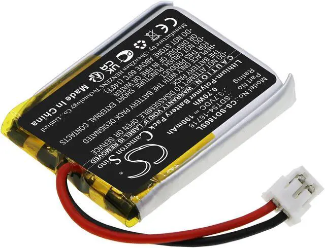 Alt view image 2 of 5 - Estry Battery Replacement for YardTrainer YT-100 Collar YardTrainer YT-100S Collar No Bark Collar SBC-10 SDT54-16684 SDT54-16683 SDT54-16718