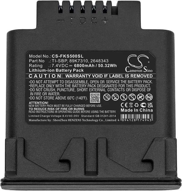 Alt view image 5 of 5 - Estry Battery Replacement for Fluke Ti50FT IR Flexcam TiR4FT TiR3FT IR SMART Ti55FT 2648343 89K7310 TI-SBP