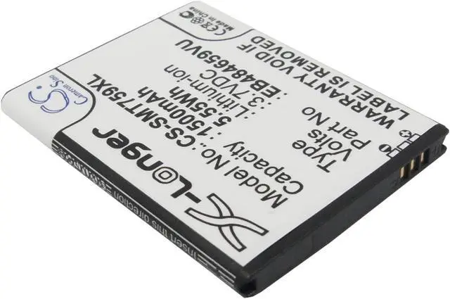 Alt view image 2 of 5 - Estry Battery Replacement for T-Mobile EB484659VUBSTD EB484659VABSTD EB484659VA EB484659VU