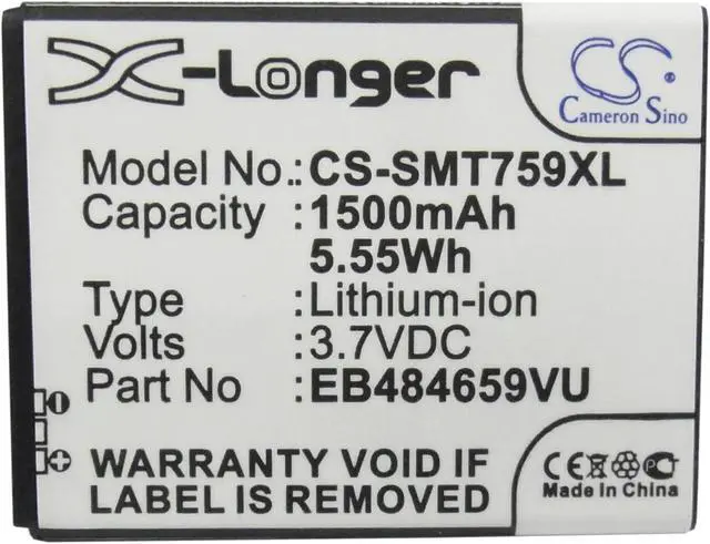 Alt view image 5 of 5 - Estry Battery Replacement for T-Mobile EB484659VUBSTD EB484659VABSTD EB484659VA EB484659VU