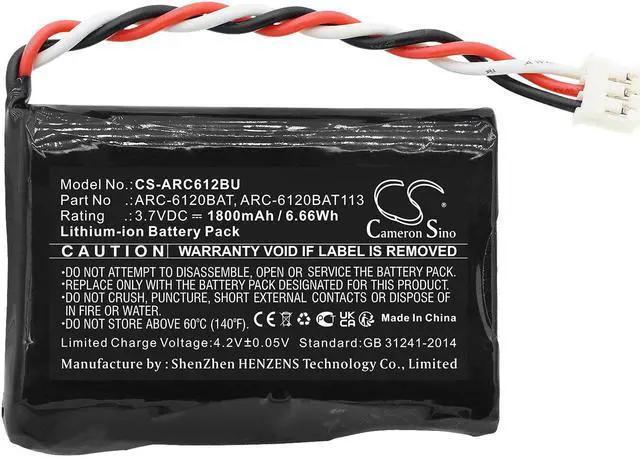 Alt view image 3 of 5 - Estry Battery Replacement for Areca ARC-1884-(8/12) ARC-8050T3-12R/24R/SAN ARC-8088 ARC-12xx(ML) ARC-1882P ARC-8008-FBN 91-800602-0300 91-6120BA-T121-7 ARC-6120BAT021 ARC-8006-2