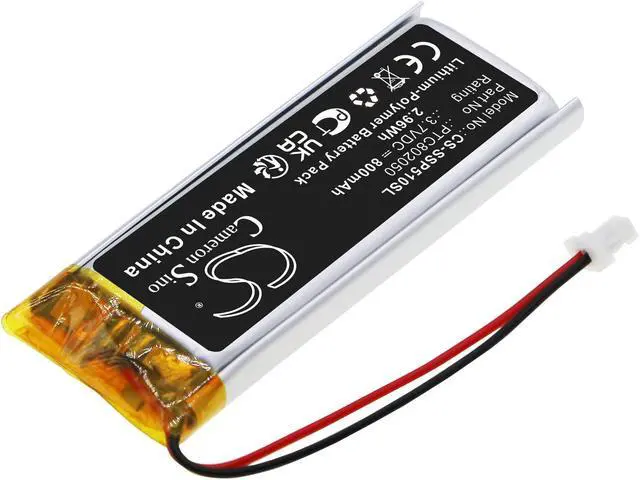 Alt view image 2 of 5 - Estry Battery Replacement for Sena GT-Air II SHOEI Neotec II J-Cruise II SRL-01 (SP51) PTC802050