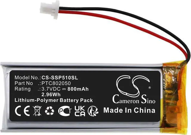 Alt view image 3 of 5 - Estry Battery Replacement for Sena GT-Air II SHOEI Neotec II J-Cruise II SRL-01 (SP51) PTC802050