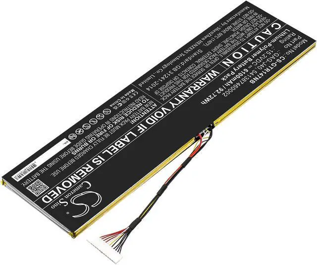 Alt view image 2 of 5 - Estry Battery Replacement for Gateway Aero 14 K7 541387460005 541387460002 GAG-J40 541387460003