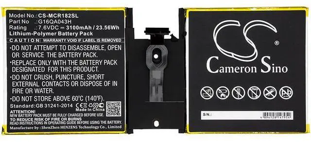 Alt view image 3 of 4 - Estry Battery Replacement for Microsoft 1824 Surface Go 10 4415Y Surface Go Q16QA043H G16QA043H