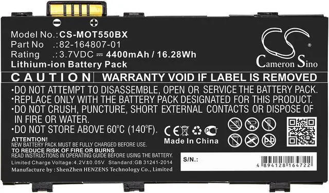 Alt view image 5 of 5 - Estry Battery Replacement for Zebra RFD8500 BTRY-TC55-29MA1-01 BTRY-RF85-44MA1-01