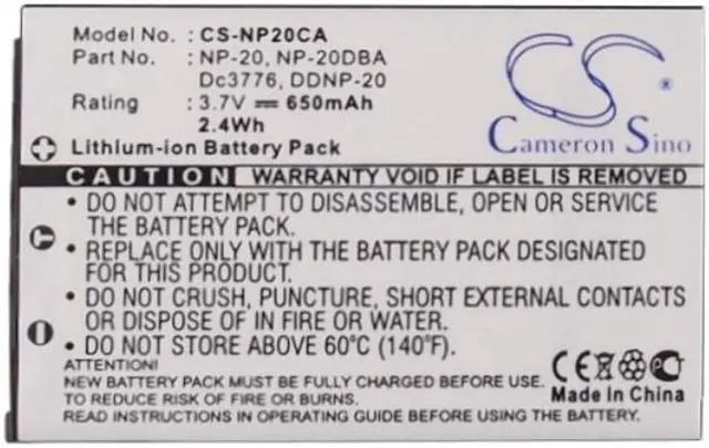 Alt view image 5 of 5 - Estry Battery Replacement for Exilim EX-Z6 Exilim Zoom EX-Z3 Exilim EX-S770 Exilim Card EX-S880RD Exilim EX-S600EO Exilim EX-S2 Exilim EX-S770BE Exilim Zoom EX-Z12 Exilim EX-S100WE NP-20 NP-20DBA