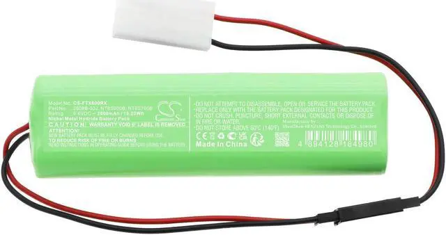 Alt view image 3 of 5 - Estry Battery Replacement for FUTABA T6DA NT8IB 9C NT8S 8NFK 6VA 7NFK 7C 6NPK 6NFK 8U NT8S600B NT8S700B 2608B-33J