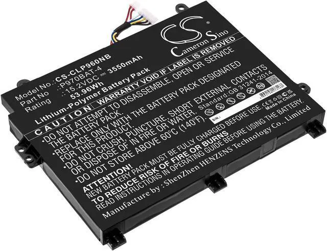 Main image of Estry Battery Replacement for Schenker Key AI Laptop P970BAT-4
