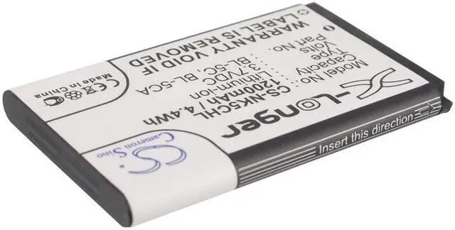 Alt view image 2 of 5 - Estry Battery Replacement for C1-01 1315 2626 BL-5C BL-5CA