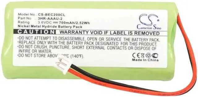Alt view image 5 of 5 - Estry Battery Replacement for Beocom 2 3HR-AAAU-2