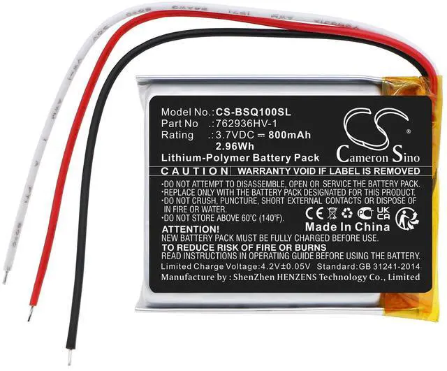 Alt view image 3 of 4 - Estry Battery Replacement for Bose QuietComfort Earbuds Charging 762936HV-1