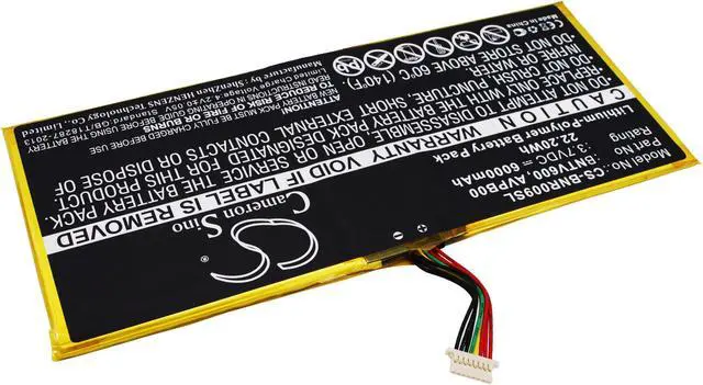 Alt view image 2 of 5 - Estry Battery Replacement for Barnes & Noble BNTV600 Ovation Nook HD+ Plus NOOK HD+9 AVPB00 BNTV600 AVPB002-A110-01 GB-S02-308594-0100