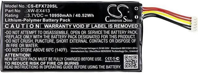 Alt view image 3 of 4 - Estry Battery Replacement for EXFO MAX-5205 MAX-715B MAX-730M MAX-730C MAX-735C MAX-710B MAX-730B MAX-720B XW-E418 XW-E413 XW-EX413