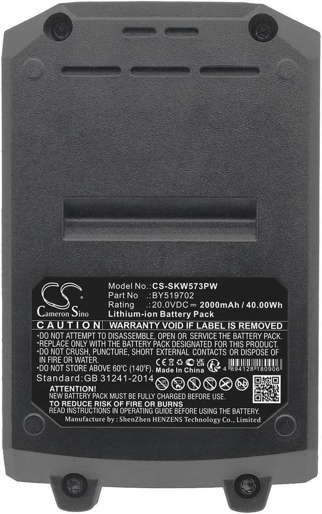 Alt view image 5 of 5 - Estry Battery Replacement for Skil IW5739E-00 20V 1M Hammer Drill SW1E3420 PWRCORE 20 ID5739E-00 20V Brushless 1/4 HEX Impact 20V Brushless Rotatry Hammer D HD5278E-20 RH1704E-00 BR1E3104AA BY519702