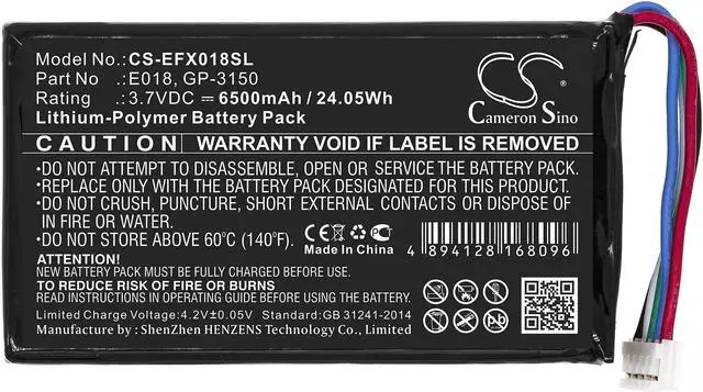 Alt view image 3 of 5 - Estry Battery Replacement for EXFO OX1 OX1 Optical Explorer OX1 Optical Fiber Multimeter E018 GP-3150
