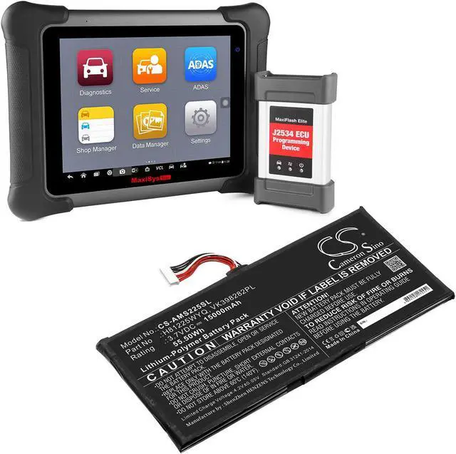 Alt view image 5 of 5 - Estry Battery Replacement for Autel MaxiSys Elite VK398282PL H81225WYQ