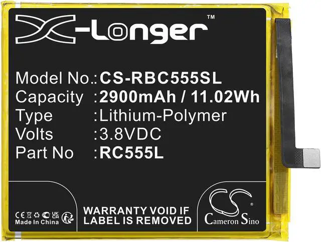 Alt view image 3 of 4 - Estry Battery Replacement for Orbic Wonder RC555L A1203 ORB555LBVZPP RC555L