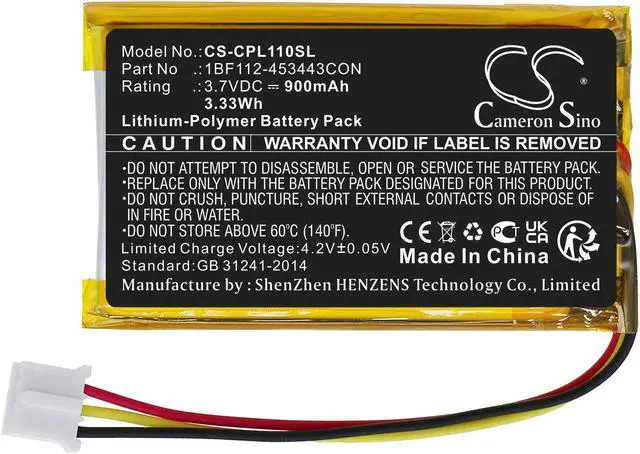 Alt view image 3 of 5 - Estry Battery Replacement for CalAmp LMU-1100 LMU-2630 LMU-4200 LMU-5000 LMU-2600 LMU-1200 LMU-5500 LMU-2700 LMU-4500 1BF112-453443CON