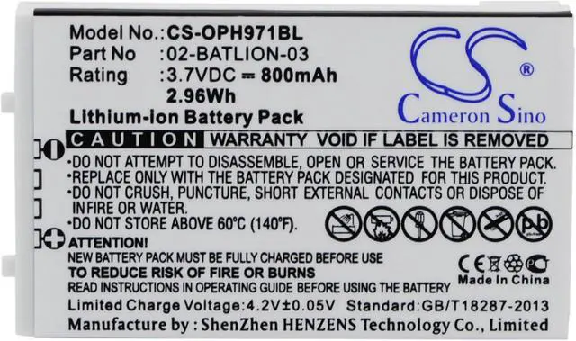 Main image of Estry Battery Replacement for Opticon OPL-9712 OPL-9713 OPL-9723 OPL-9724 OPL-9725 OPL-9727 OPL-9728 OPL-9700 OPL-7724 OPL-7734 11267 02-BATLION-03 ORBLIOP0012