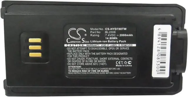 Alt view image 5 of 5 - Estry Battery Replacement for Hytera PD785G PD785 PD7 BL2503 BL2008
