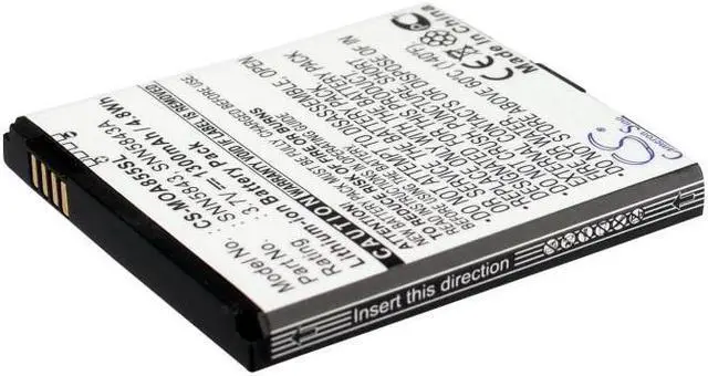 Alt view image 2 of 5 - Estry Battery Replacement for T-Mobile CLIQ MotoSmart BP6X SNN5843A SNN5843