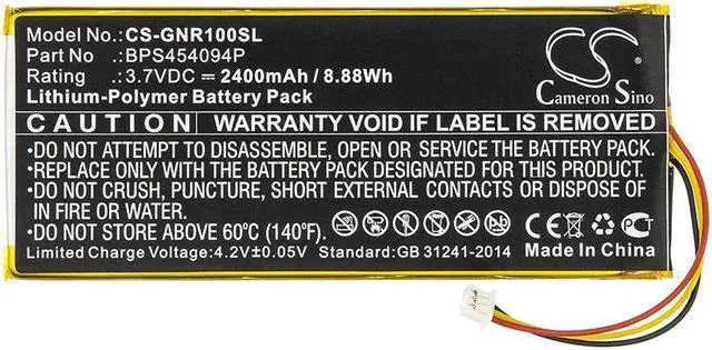Alt view image 3 of 5 - Estry Battery Replacement for Geneva WorldRadio BPS454094P