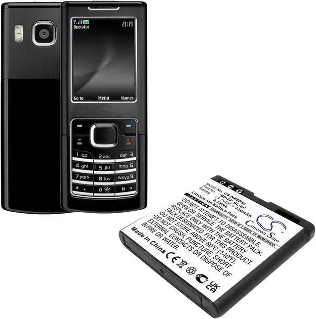 Alt view image 4 of 4 - Estry Battery Replacement for 6500C 7900 6500 Classic 7900P 6500 BP-6P BL-6P