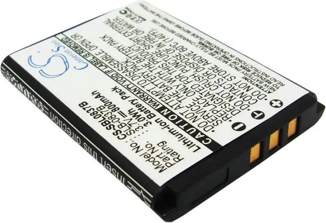 Alt view image 2 of 5 - Estry Battery Replacement for NV20 NV15 Digimax L70B NV10 L83T L201 Digimax L70 NV8 SLB-0837(B) SLB-0837B