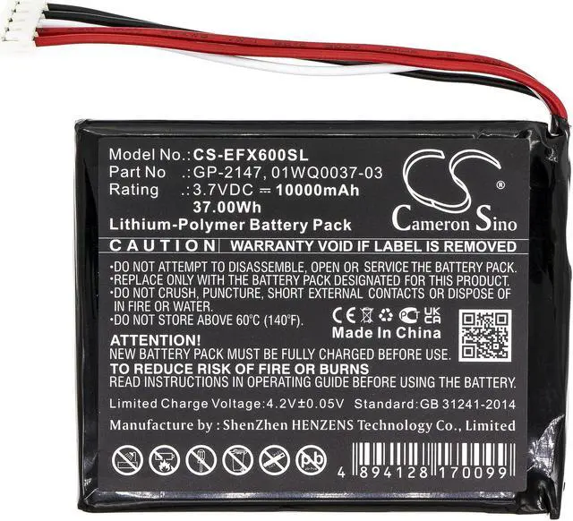 Alt view image 3 of 5 - Estry Battery Replacement for EXFO MAX-605 MAX-610 MAX-635 MAX-630 MAX-625 MAX-630G MAX-600 MAX-635G GP-2147 01WQ0037-03