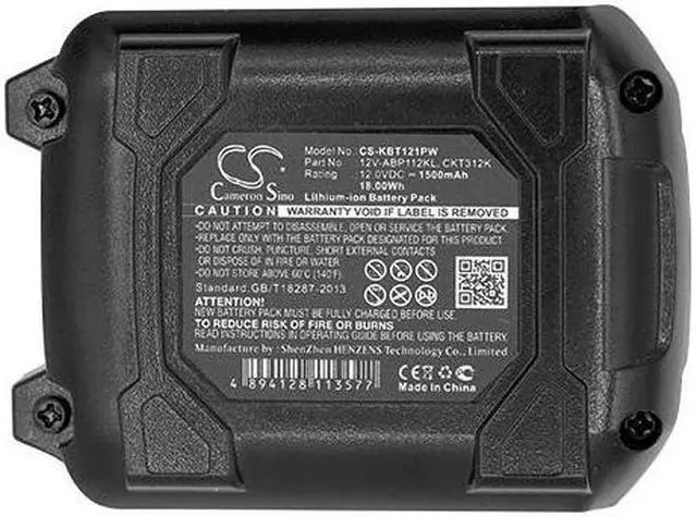 Alt view image 5 of 5 - Estry Battery Replacement for KOBALT CDT212KU CSJ120KU CID120KU 12V-ABP112KL CKT312K