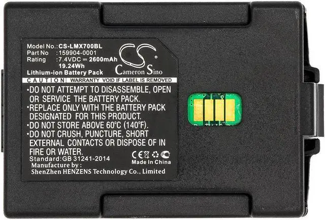 Alt view image 3 of 3 - Estry Battery Replacement for LXE MX7 MX7A380BATT MX7382BATT 163467-0001 161772-0001 MX7394BATT MX7392BATT 159904-0001