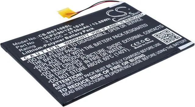Main image of Estry Battery Replacement for Nuvision Nuvision 10.1" TM1088C 1ICP3/90/128 1S1P