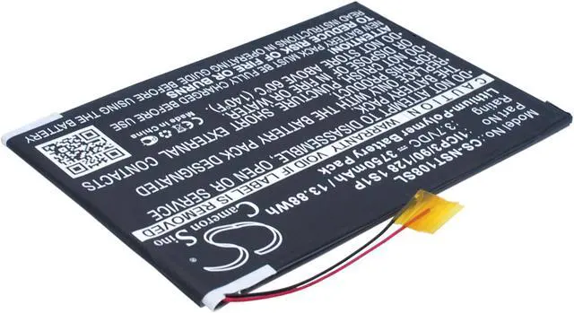 Alt view image 2 of 5 - Estry Battery Replacement for Nuvision Nuvision 10.1" TM1088C 1ICP3/90/128 1S1P