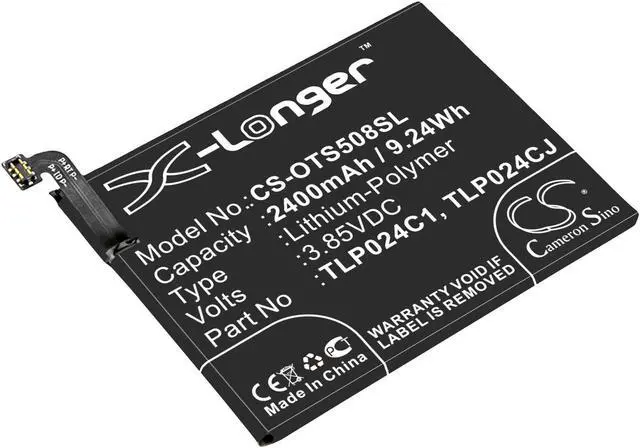 Main image of Estry Battery Replacement for OT-5046Y A3 LTE A30 5046G 5059Z OT-5046G OT-5080X Shine Lite A3 OT-5080Q Shine Lite 5080X A3 LTE 5046 TLP024C2 CAC2400011C1 TLP024C1 C2400007C2 TLP024CC TLP024CJ