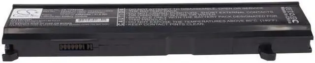 Alt view image 5 of 5 - Estry Battery Replacement for Pro M70-134 M70-148 Equium A110-252 M45-S169X M115-S1071 A100-507 M70-175 A105-S2236 A135-S4478 M70-147 M55-S139 A135-S4517 DY AX/ 55A M70-356 PABAS067 PA3451U-1BRS