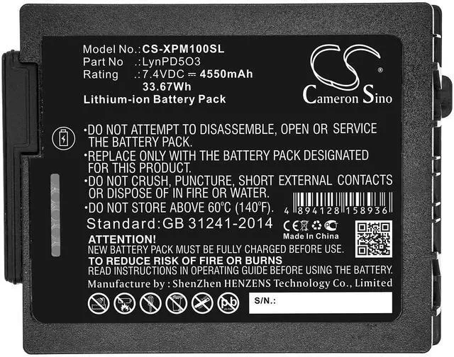 Alt view image 3 of 3 - Estry Battery Replacement for Xplore 0B23-01H4000E LynPD5O3 XLBM1 LynPD5O3 01H4000P 0B23-023U000P