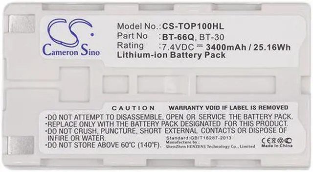 Alt view image 5 of 5 - Estry Battery Replacement for FC-2200 FC-100 GTS-750 Field Controller FC100 FC-2500 BT65Q BT-62Q BT66Q BT-66Q BT-30